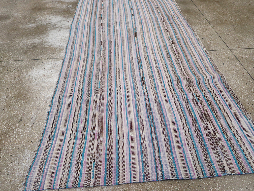 Vintage Persian Flatweave Kilim Accent Rug, No.25279 - Gsblank