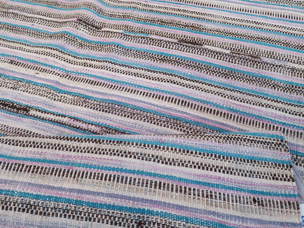 Vintage Persian Flatweave Kilim Accent Rug, No.25279 - Gsblank