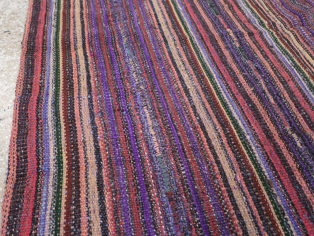 Vintage Persian Flatweave Kilim Accent Rug, No.25282 - Gsblank