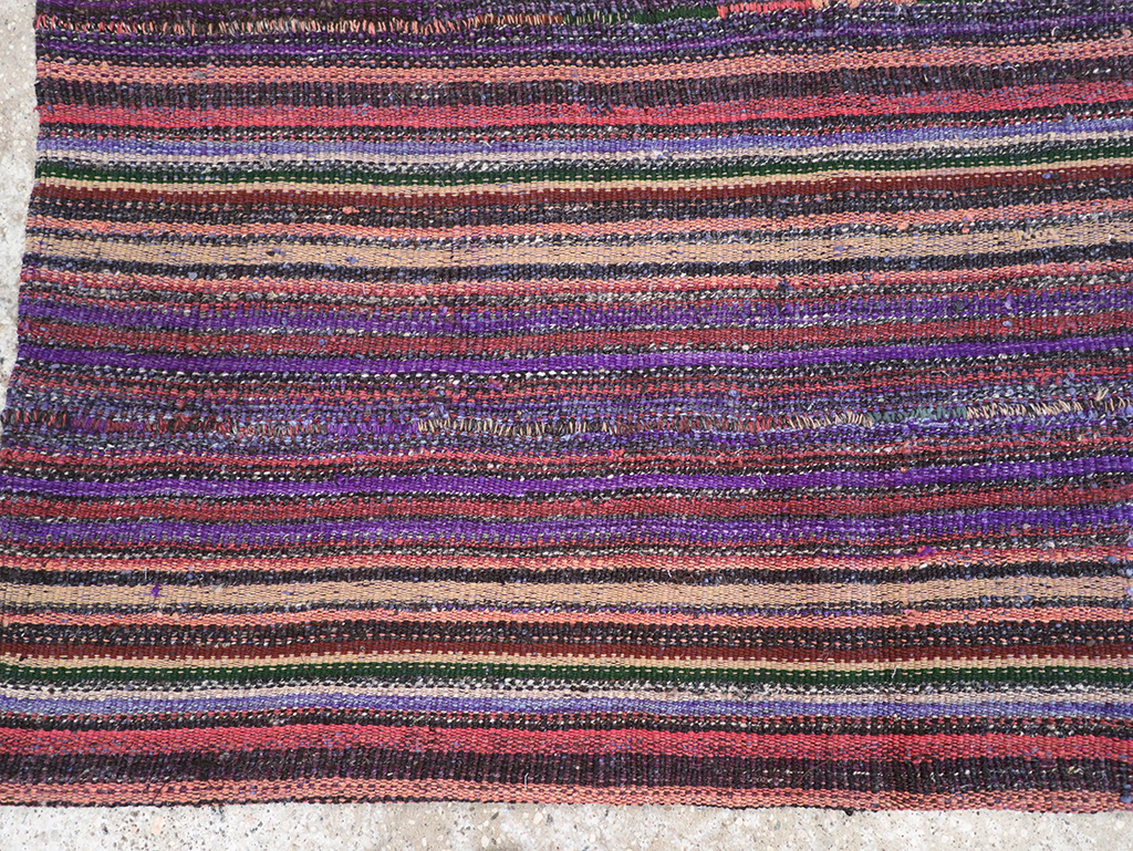Vintage Persian Flatweave Kilim Accent Rug, No.25282 - Gsblank