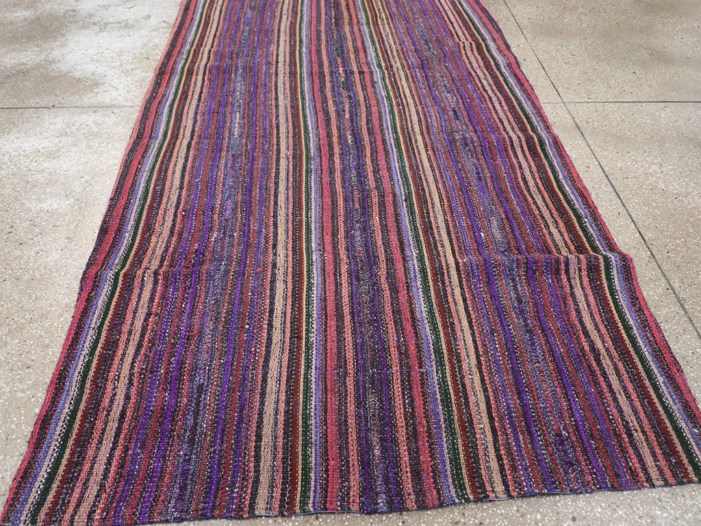 Vintage Persian Flatweave Kilim Accent Rug, No.25282 - Gsblank