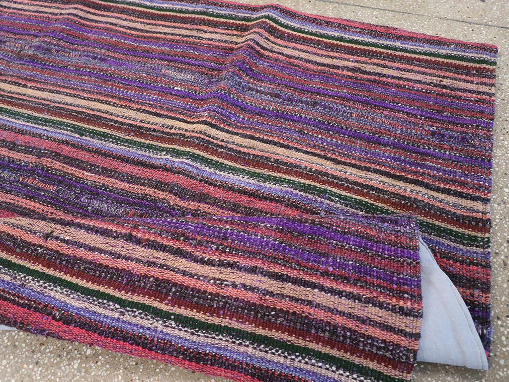 Vintage Persian Flatweave Kilim Accent Rug, No.25282 - Gsblank