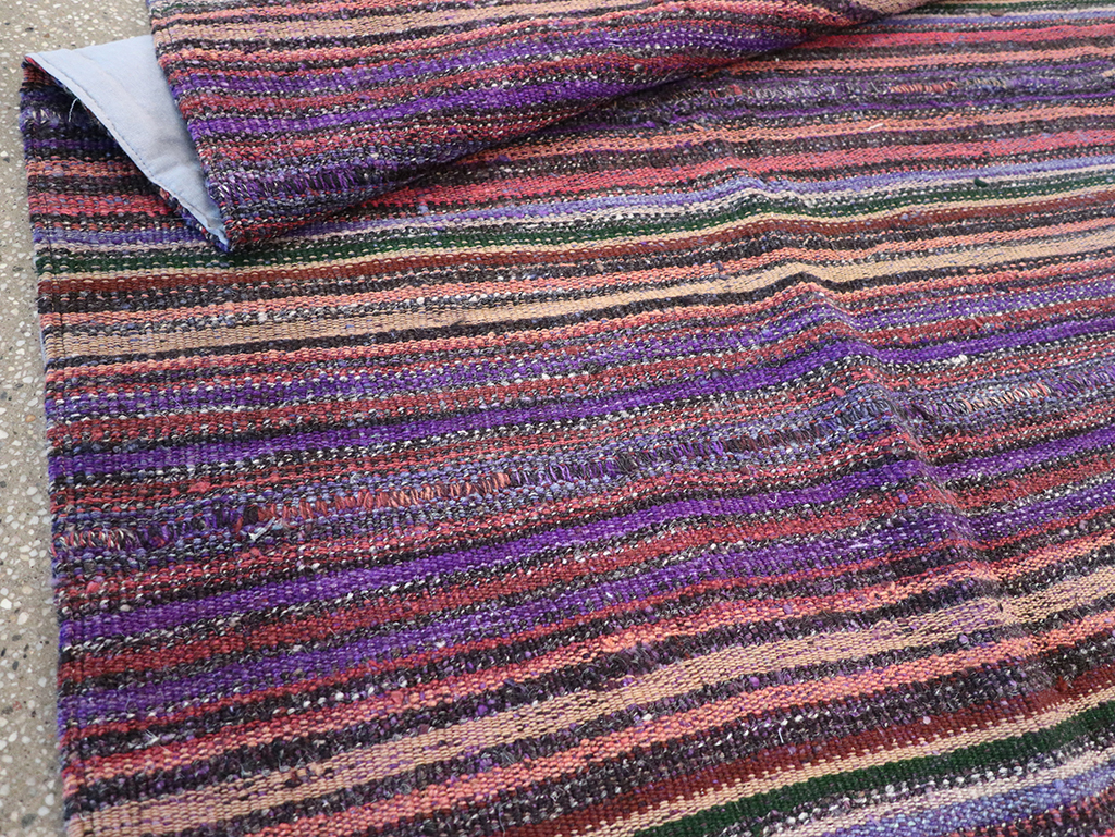 Vintage Persian Flatweave Kilim Accent Rug, No.25282 - Gsblank