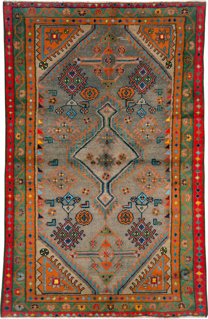 Vintage Persian Malayer Rug, No.25293 - Gsblank