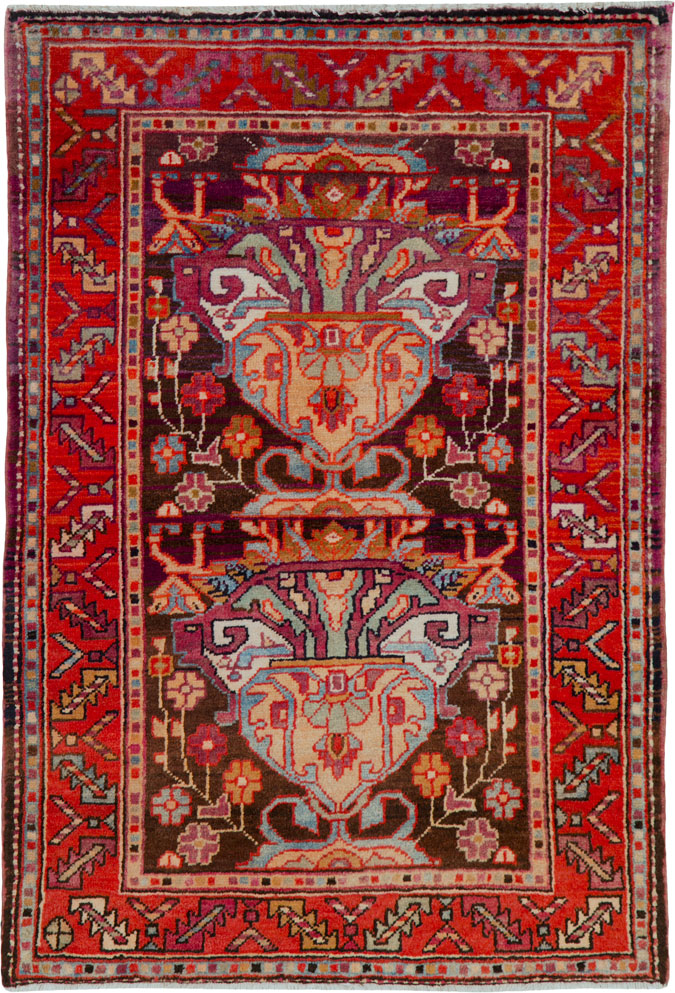 Vintage Persian Hamadan Rug, No.25295 - Gsblank