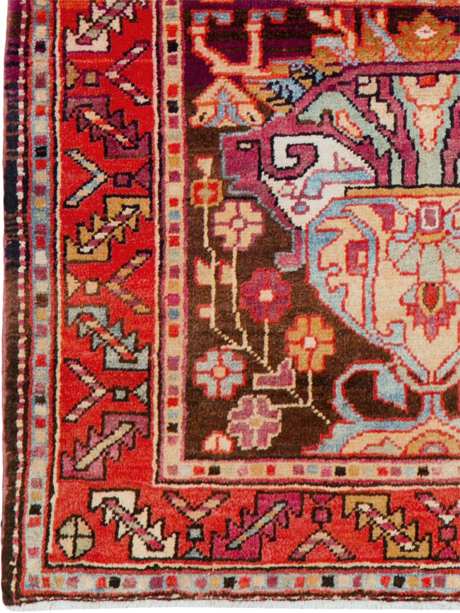 Vintage Persian Hamadan Rug, No.25295 - Gsblank