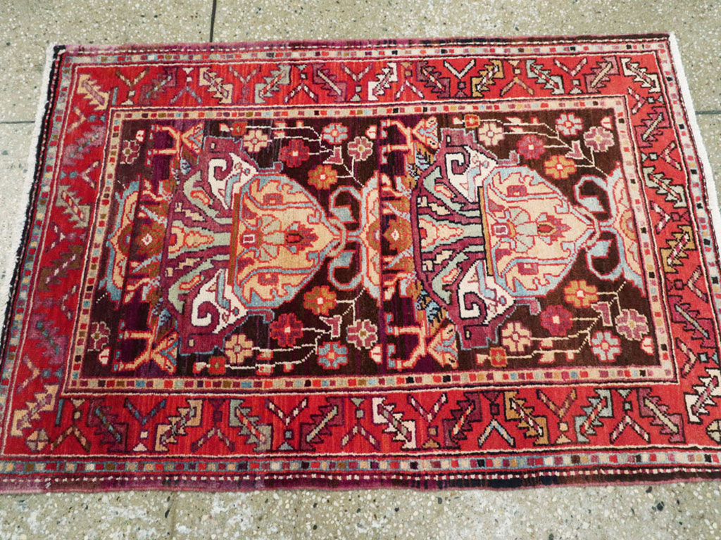 Vintage Persian Hamadan Rug, No.25295 - Gsblank