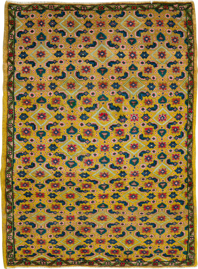 Vintage Persian Mahal Rug, No.25296 - Gsblank