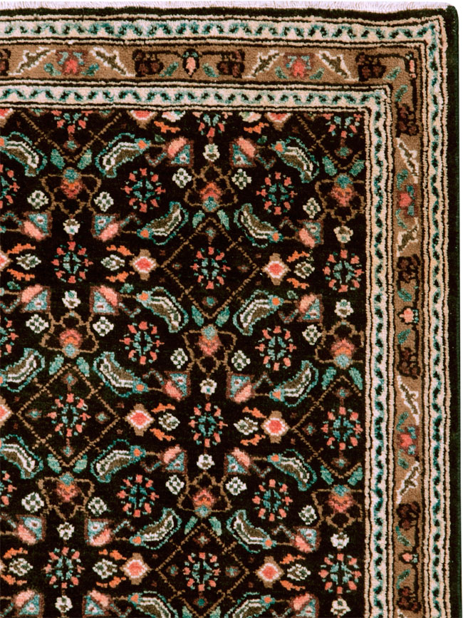 Vintage Persian Hamadan Rug, No.25298 - Gsblank