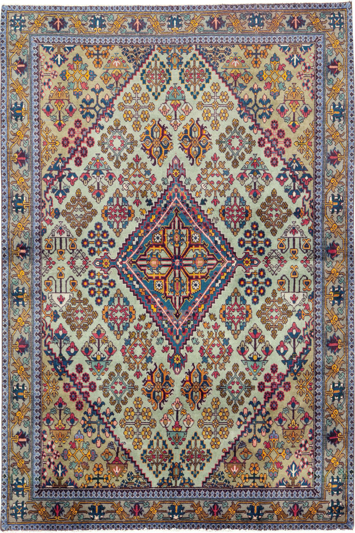 Vintage Persian Joshegan Rug (Pair: 1 of 2), No.25299 - Gsblank
