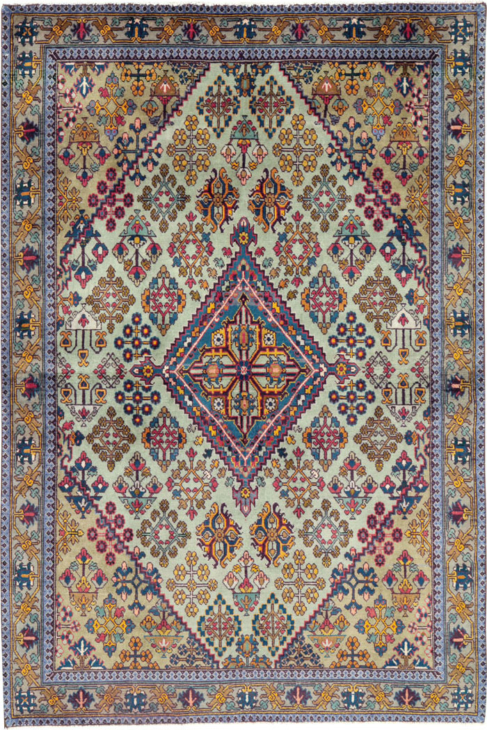 Vintage Persian Joshegan Rug (Pair: 1 of 2), No.25299 - Gsblank