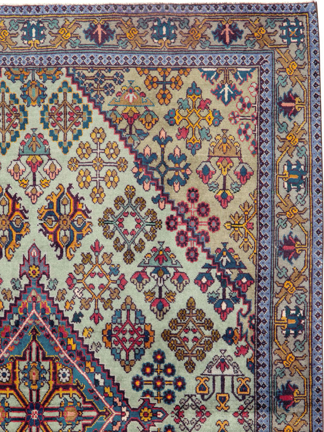 Vintage Persian Joshegan Rug (Pair: 1 of 2), No.25299 - Gsblank
