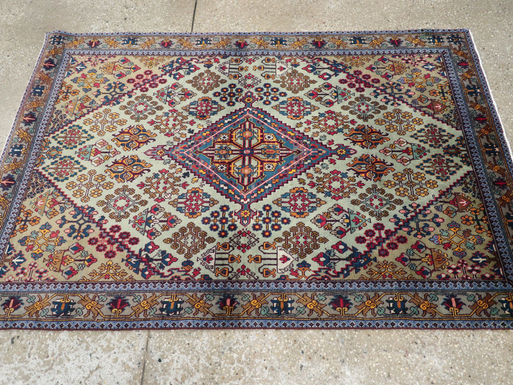 Vintage Persian Joshegan Rug (Pair: 1 of 2), No.25299 - Gsblank