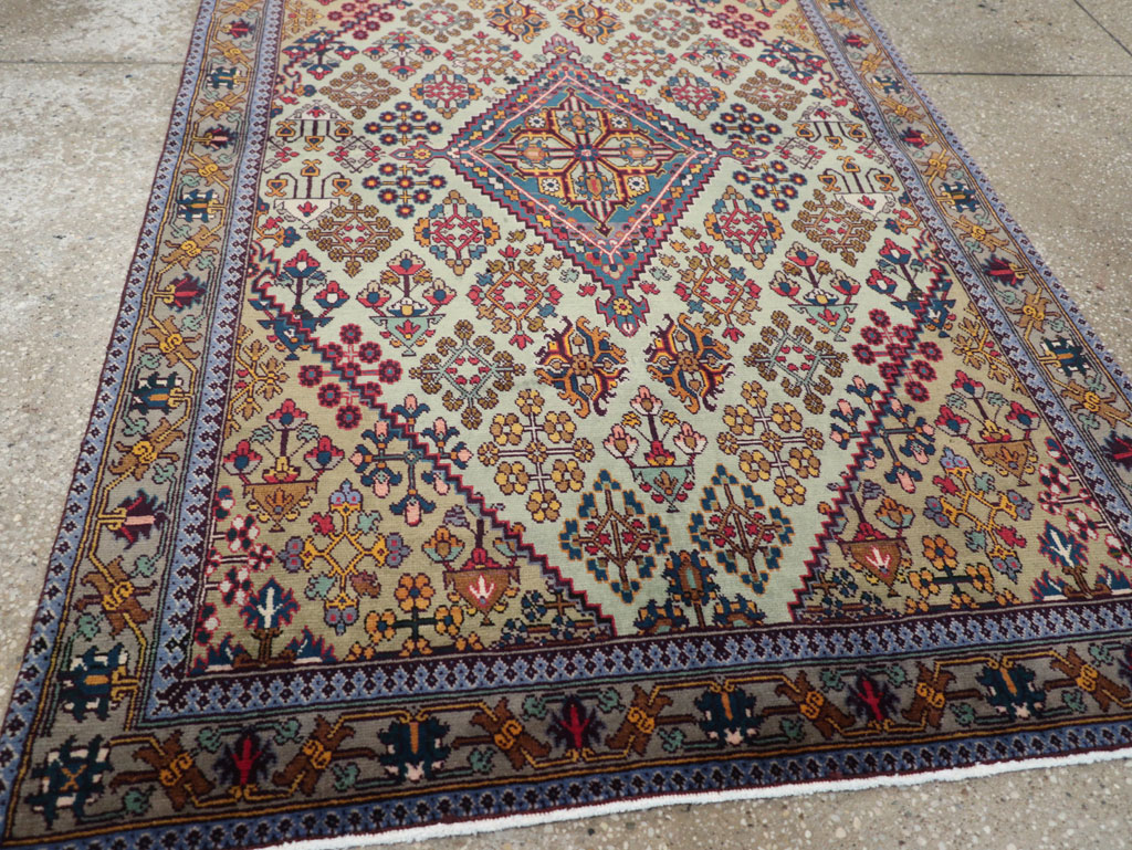 Vintage Persian Joshegan Rug (Pair: 1 of 2), No.25299 - Gsblank