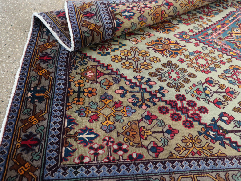 Vintage Persian Joshegan Rug (Pair: 1 of 2), No.25299 - Gsblank