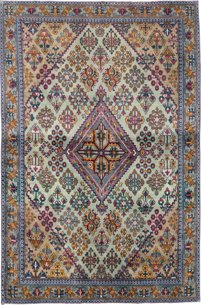 Vintage Persian Joshegan Rug (Pair: 2 of 2), No.25300 - Gsblank