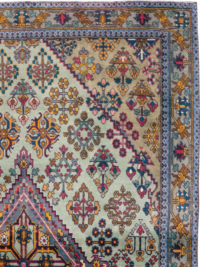 Vintage Persian Joshegan Rug (Pair: 2 of 2), No.25300 - Gsblank