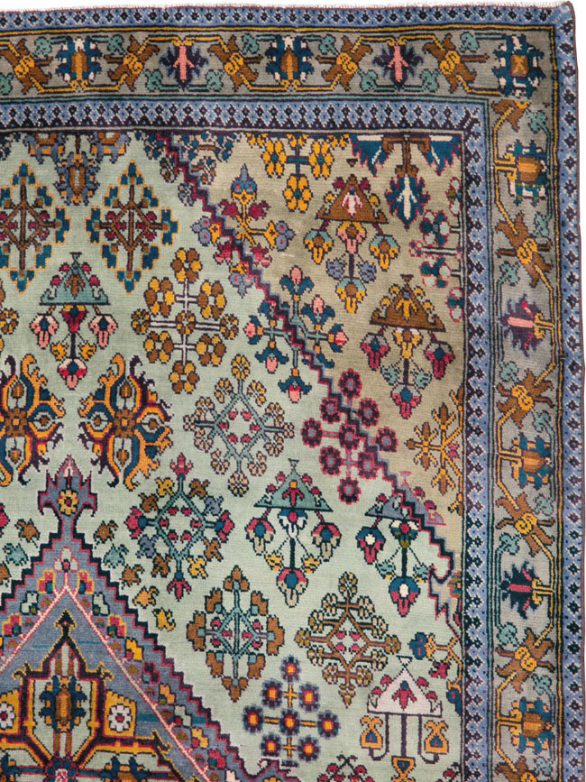 Vintage Persian Joshegan Rug (Pair: 2 of 2), No.25300 - Gsblank