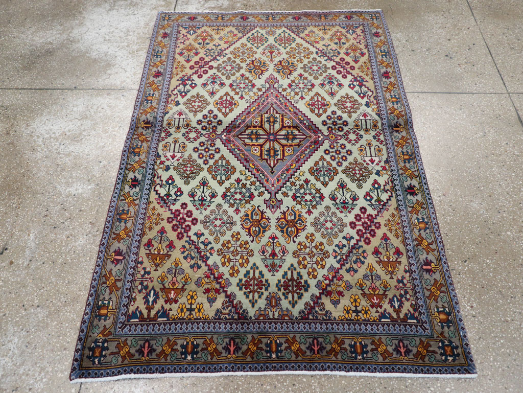 Vintage Persian Joshegan Rug (Pair: 2 of 2), No.25300 - Gsblank