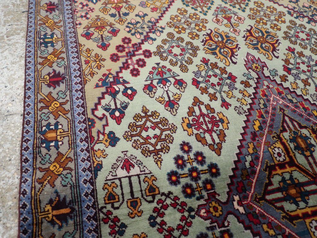 Vintage Persian Joshegan Rug (Pair: 2 of 2), No.25300 - Gsblank