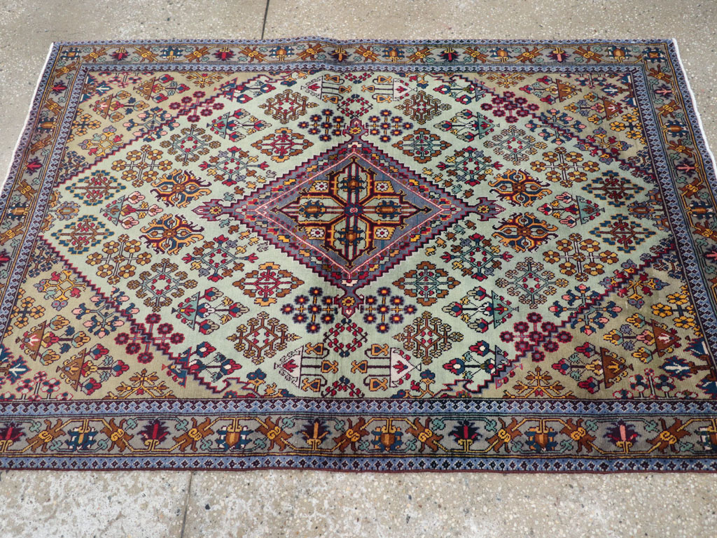 Vintage Persian Joshegan Rug (Pair: 2 of 2), No.25300 - Gsblank