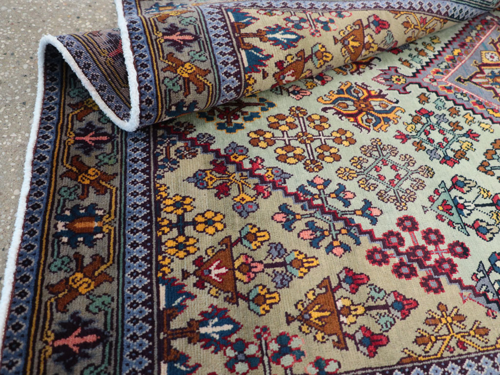 Vintage Persian Joshegan Rug (Pair: 2 of 2), No.25300 - Gsblank