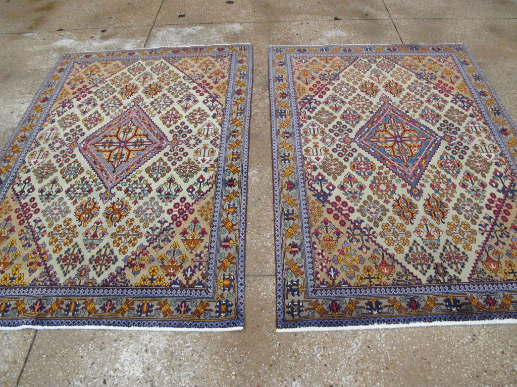 Vintage Persian Joshegan Rug (Pair: 2 of 2), No.25300 - Gsblank