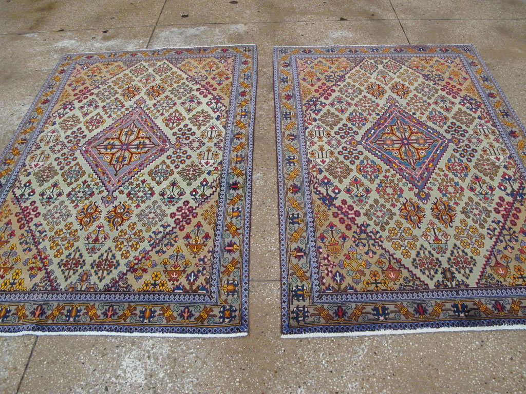 Vintage Persian Joshegan Rug (Pair: 2 of 2), No.25300 - Gsblank
