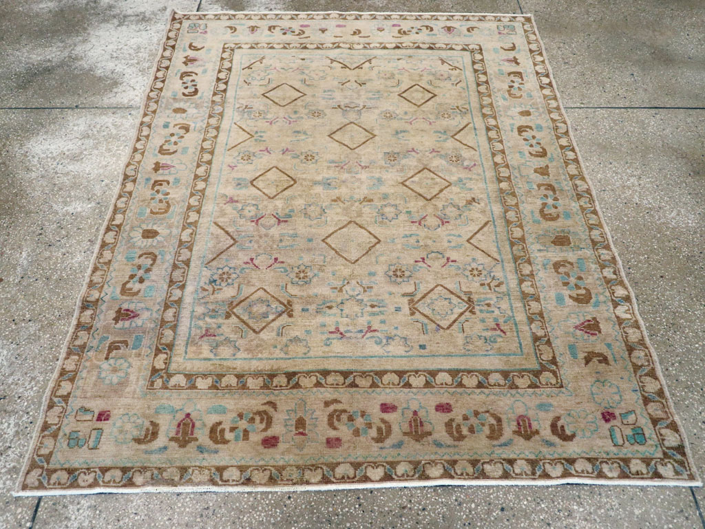 Vintage Persian Malayer Rug, No.25303 - Gsblank