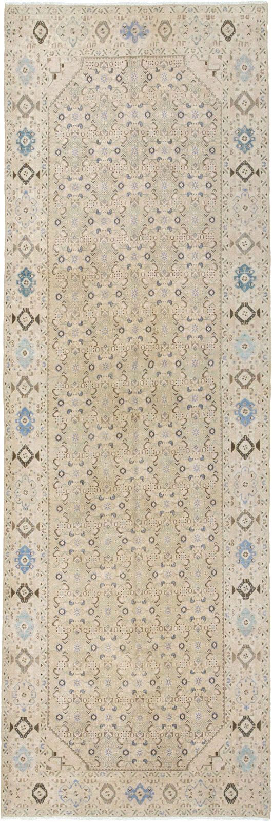 Vintage Persian Malayer Wide Gallery Runner, No.25308 - Gsblank