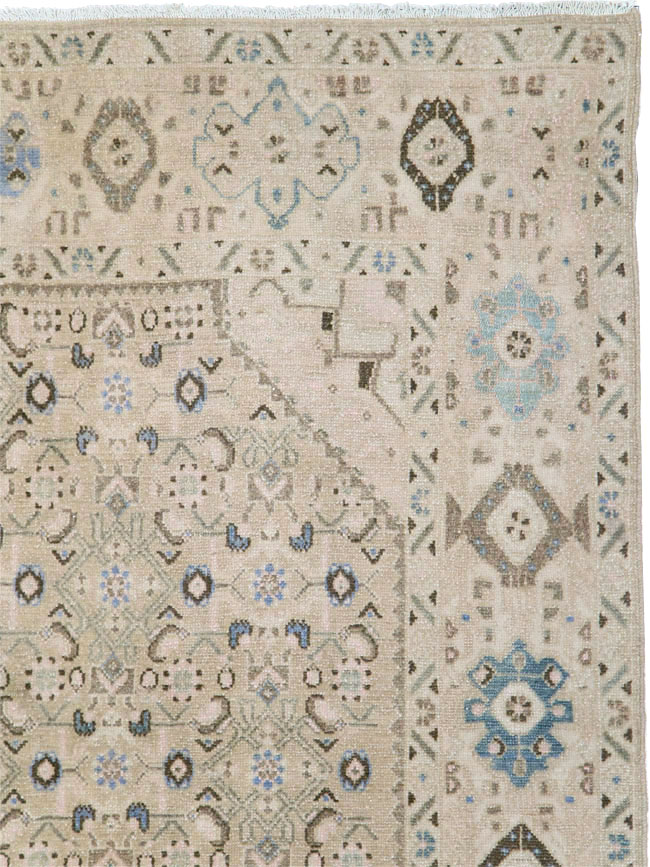 Vintage Persian Malayer Wide Gallery Runner, No.25308 - Gsblank