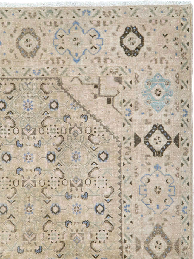 Vintage Persian Malayer Wide Gallery Runner, No.25308 - Gsblank