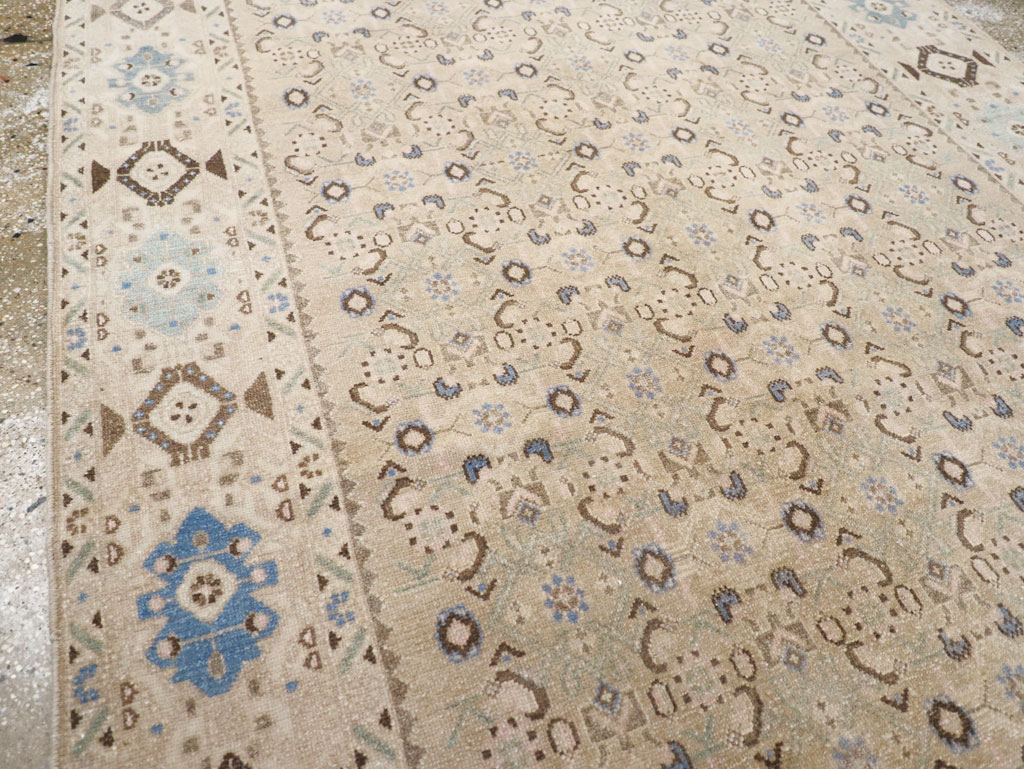 Vintage Persian Malayer Wide Gallery Runner, No.25308 - Gsblank