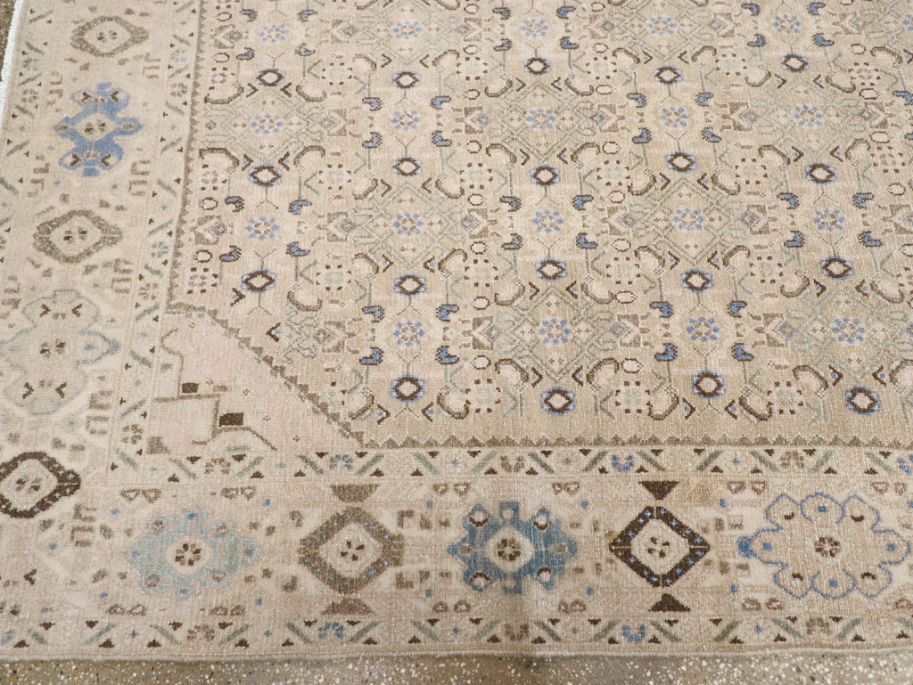 Vintage Persian Malayer Wide Gallery Runner, No.25308 - Gsblank