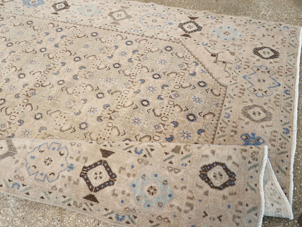 Vintage Persian Malayer Wide Gallery Runner, No.25308 - Gsblank