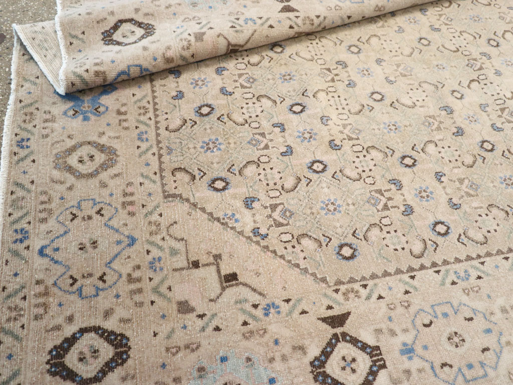 Vintage Persian Malayer Wide Gallery Runner, No.25308 - Gsblank