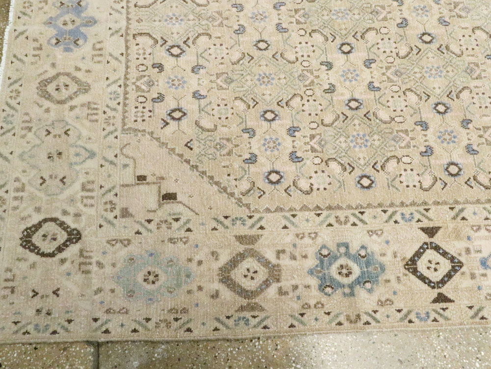 Vintage Persian Malayer Wide Gallery Runner, No.25308 - Gsblank