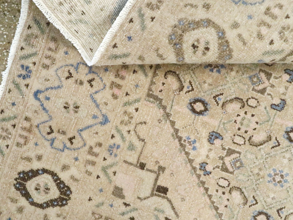 Vintage Persian Malayer Wide Gallery Runner, No.25308 - Gsblank