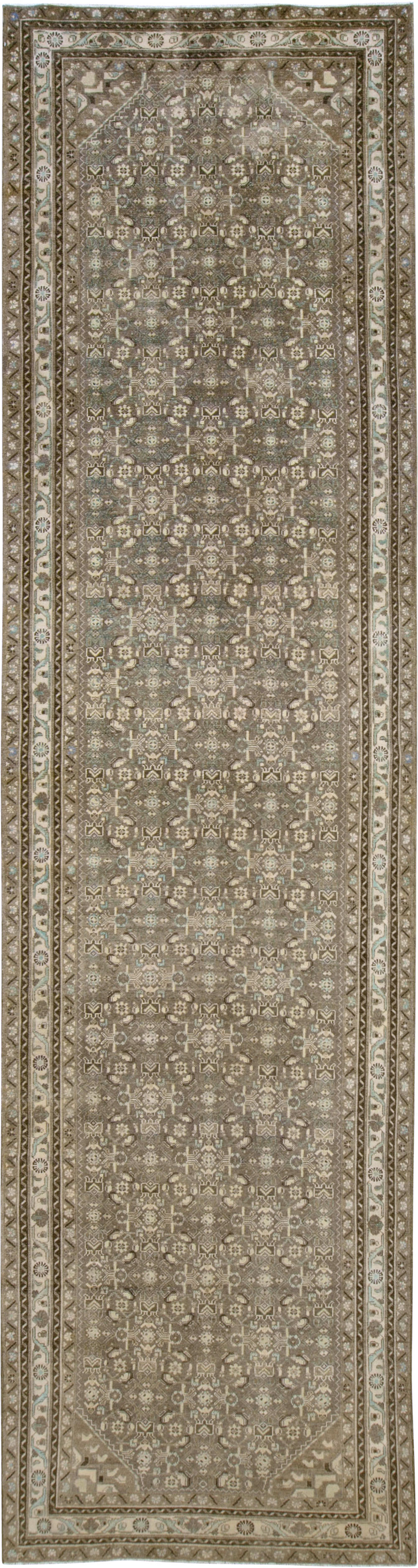Vintage Persian Malayer Wide Gallery Runner, No.25309 - Gsblank