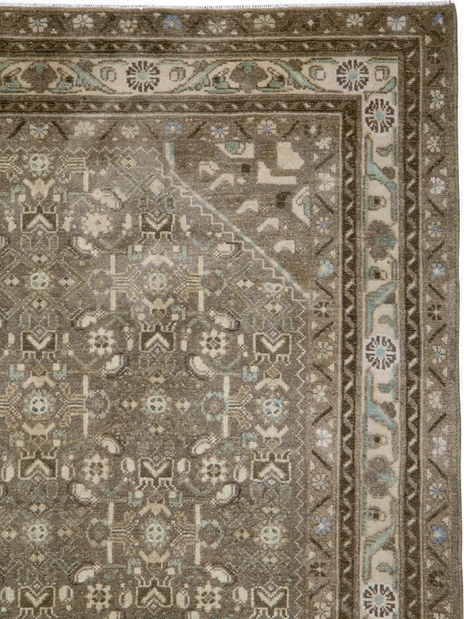 Vintage Persian Malayer Wide Gallery Runner, No.25309 - Gsblank
