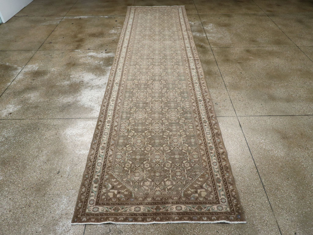 Vintage Persian Malayer Wide Gallery Runner, No.25309 - Gsblank