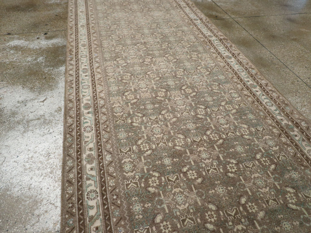 Vintage Persian Malayer Wide Gallery Runner, No.25309 - Gsblank
