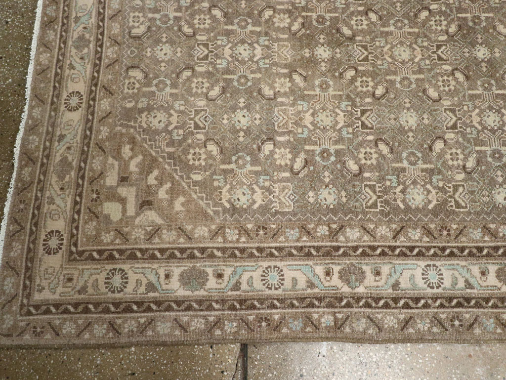 Vintage Persian Malayer Wide Gallery Runner, No.25309 - Gsblank