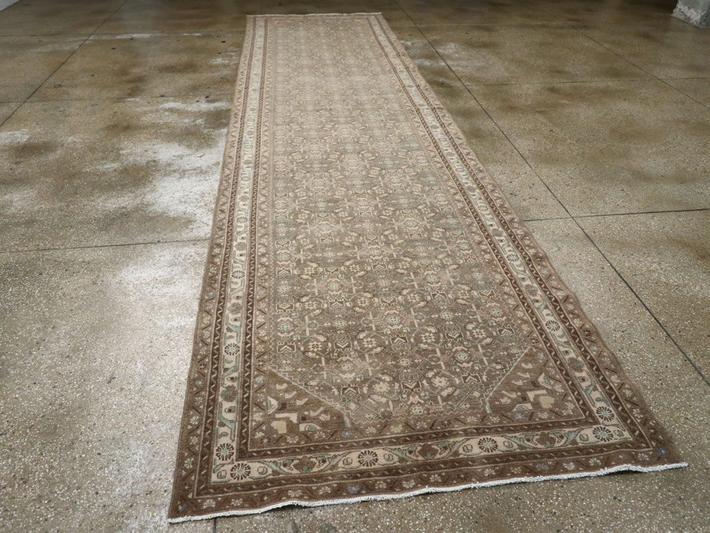 Vintage Persian Malayer Wide Gallery Runner, No.25309 - Gsblank