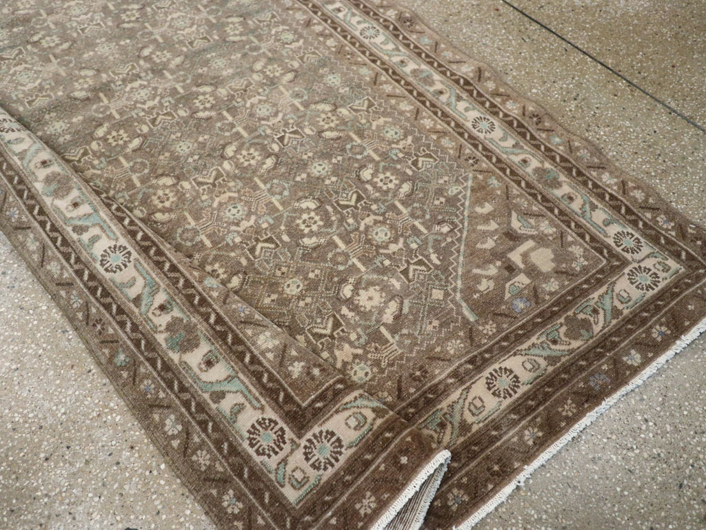 Vintage Persian Malayer Wide Gallery Runner, No.25309 - Gsblank