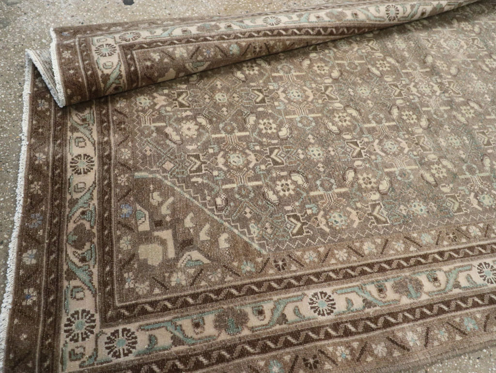 Vintage Persian Malayer Wide Gallery Runner, No.25309 - Gsblank