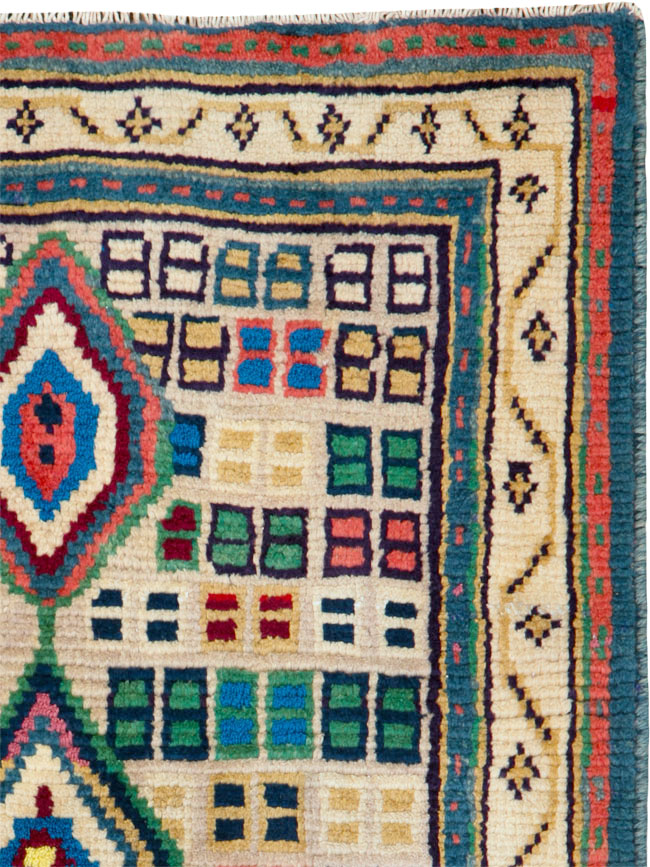 Vintage Persian Gabbeh Rug, No.25322 - Gsblank