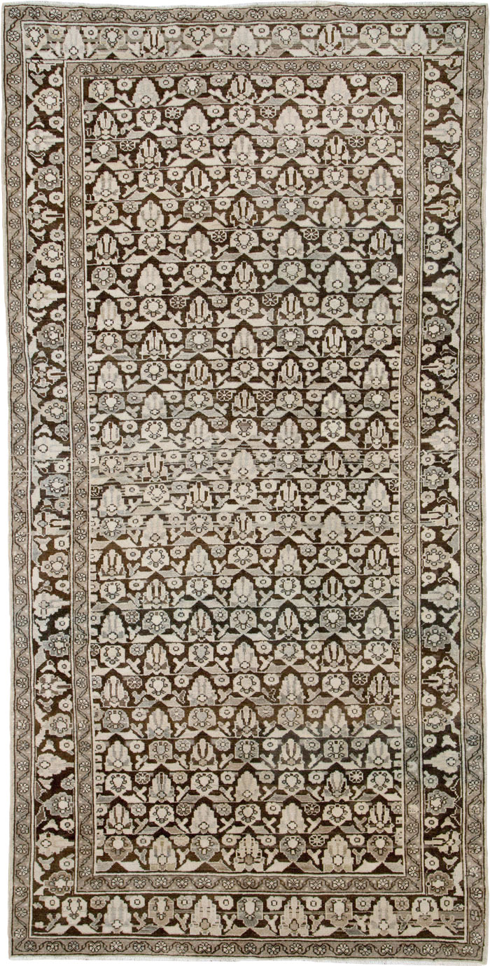Vintage Persian Malayer Gallery Carpet, No.25334 - Gsblank