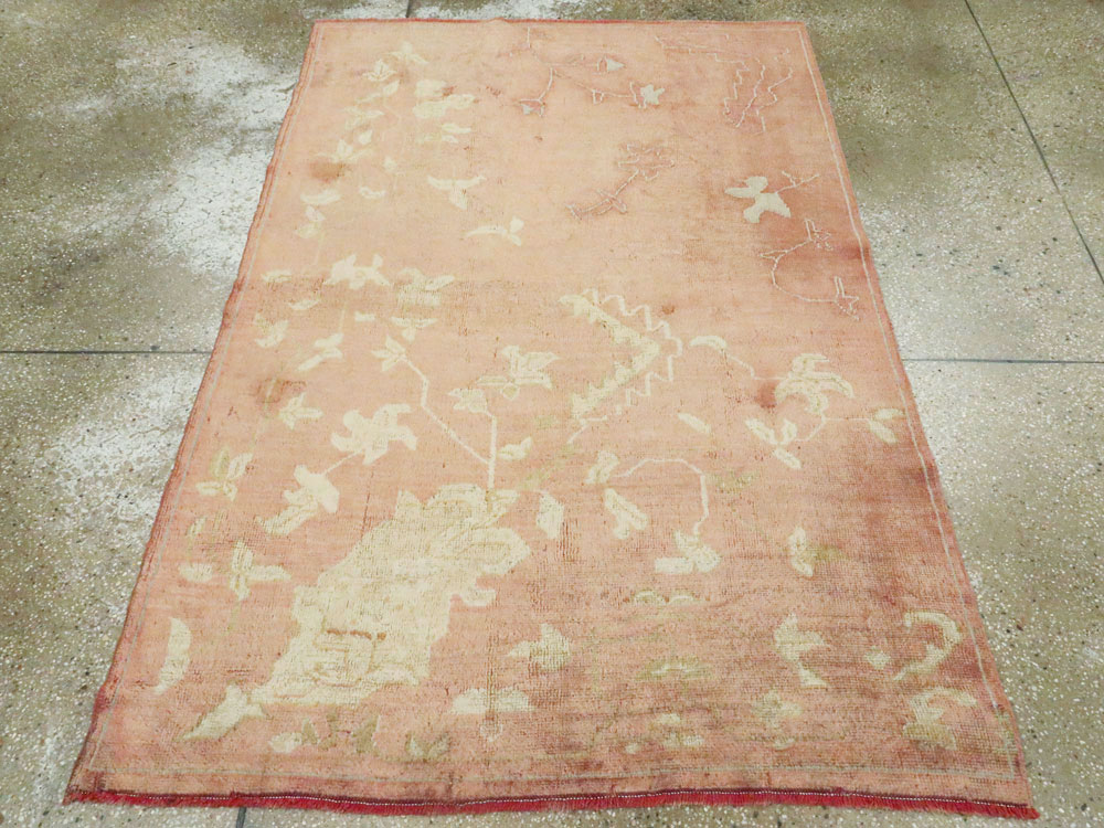Antique Turkish Oushak Rug, No.25336 - Gsblank
