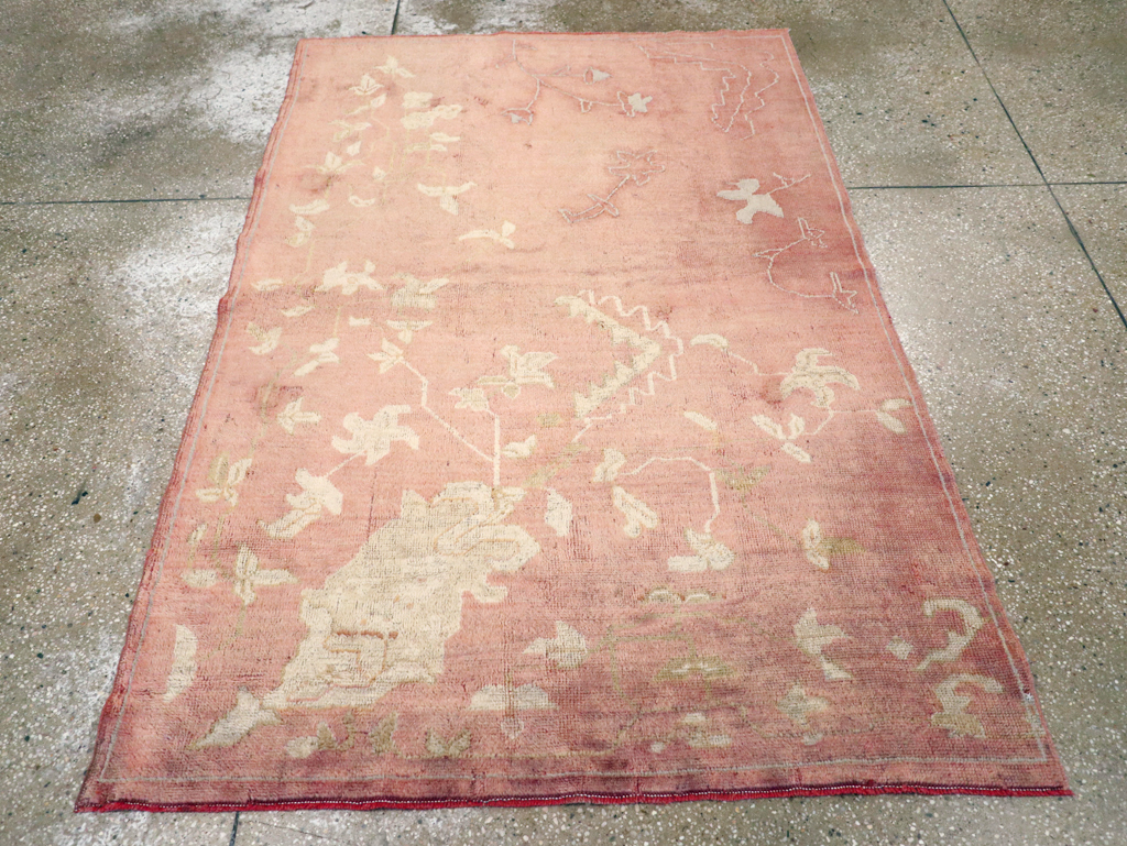 Antique Turkish Oushak Rug, No.25336 - Gsblank